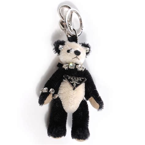 prada key puch|prada teddy bear keychain.